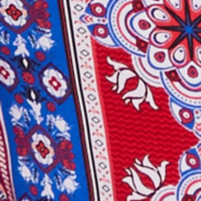 Boho Border Print High Waisted Wide Leg Pants sold by Rainbow product image thumbnail 4