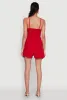 Chic Sleeveless Padded Cup Romper with Pockets and Smocked Details sold by Rainbow