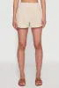 Trendy Gauze Knit High Waisted Pull On Shorts with Pockets sold by Rainbow