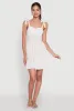 Chic Sundress with Tie Straps and Sweetheart Neckline sold by Rainbow