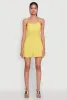 Chic Sleeveless Padded Cup Romper with Pockets and Smocked Details sold by Rainbow