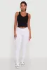 Stylish High Waisted Seamless Ribbed Knit Leggings sold by Rainbow