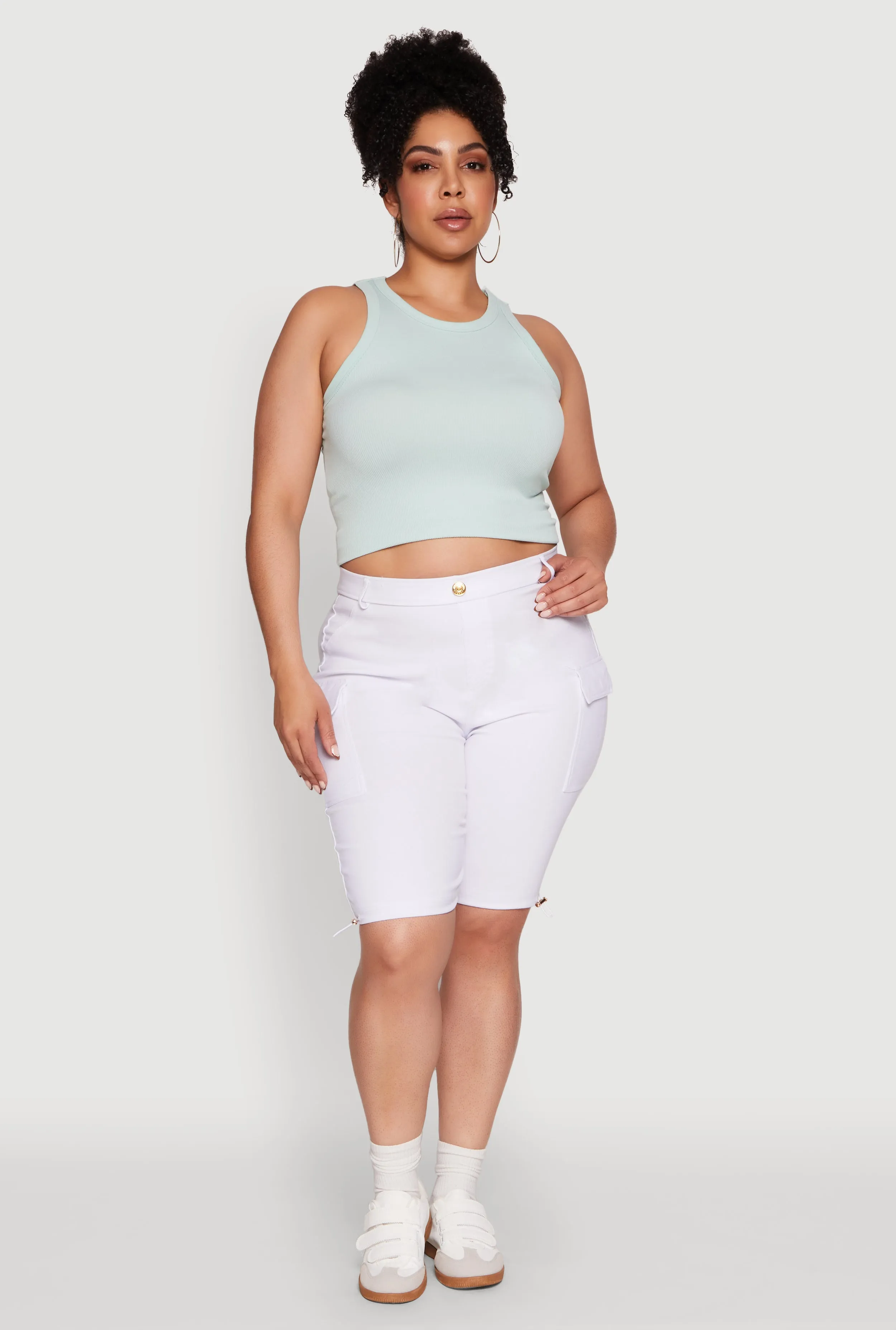 Plus Size Hyperstretch Bermuda Shorts with Cargo Pockets sold by Rainbow product image thumbnail 2