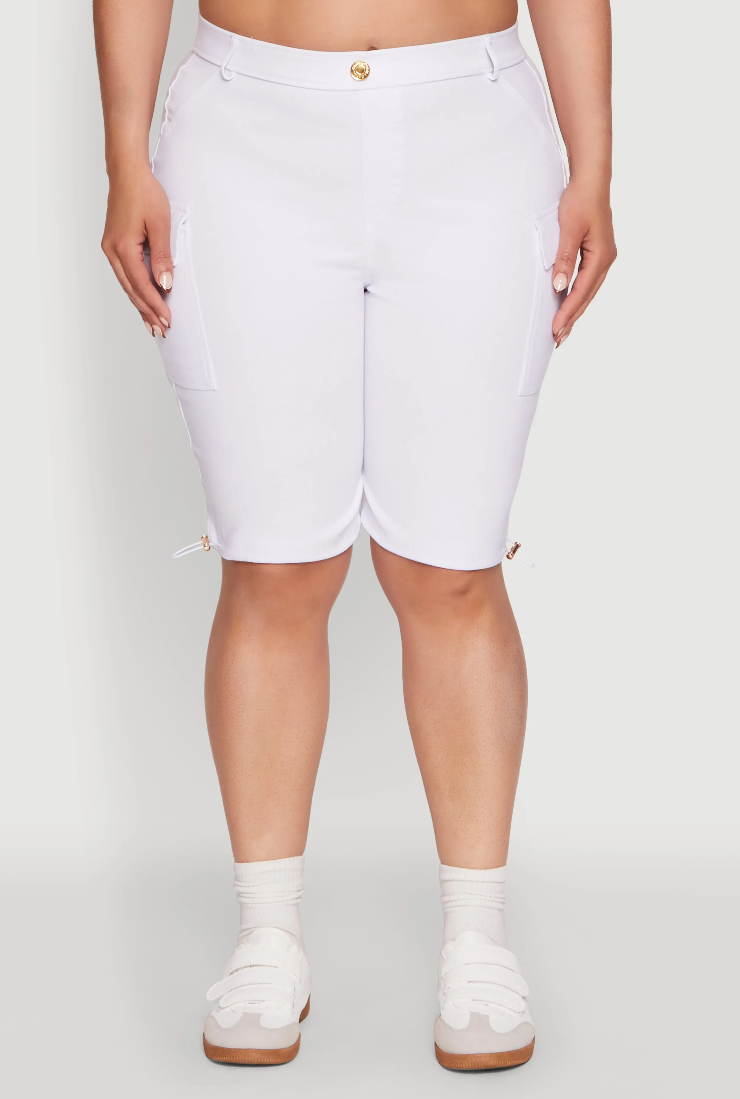 Plus Size Hyperstretch Bermuda Shorts with Cargo Pockets sold by Rainbow product image thumbnail 5