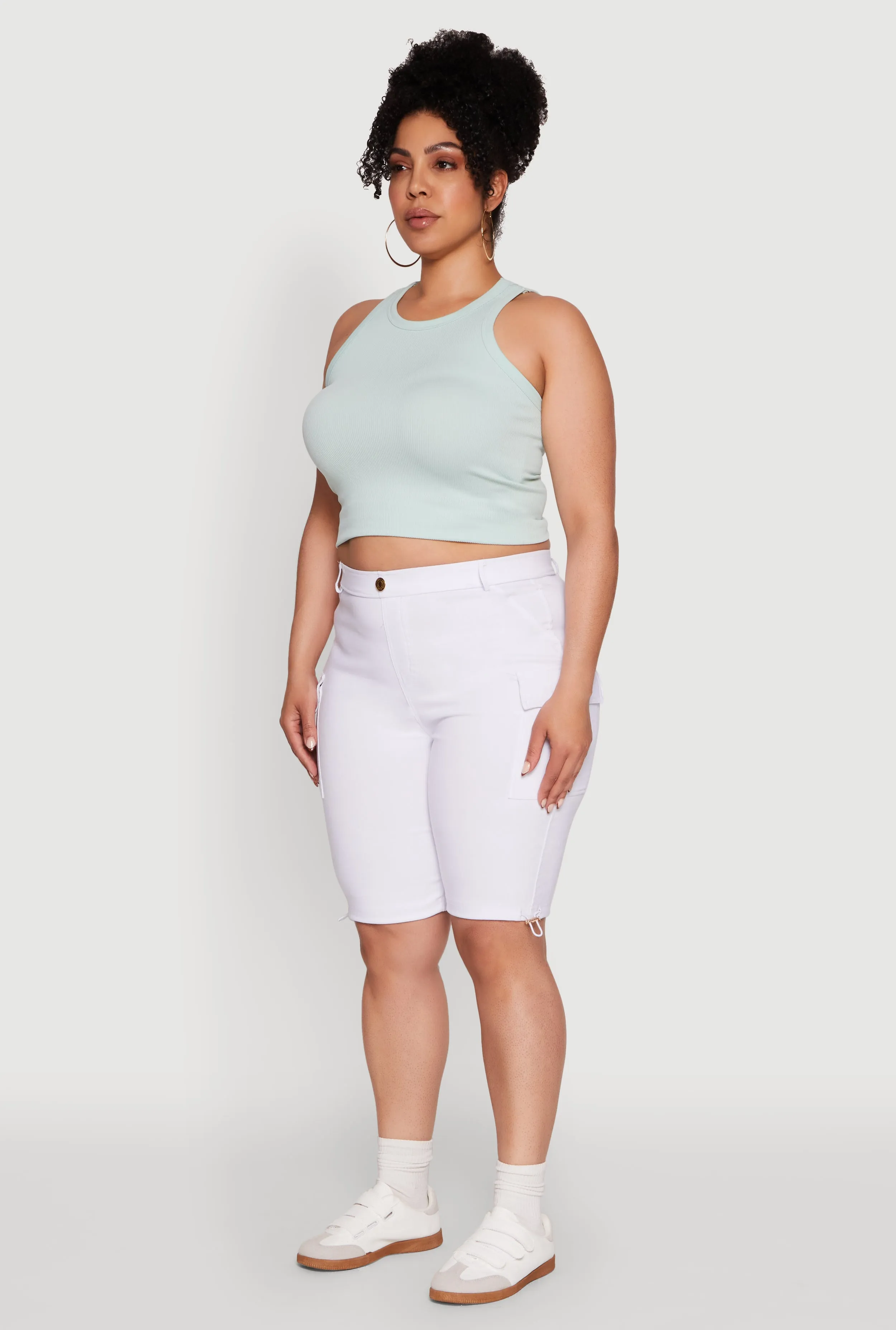 Plus Size Hyperstretch Bermuda Shorts with Cargo Pockets sold by Rainbow product image thumbnail 3