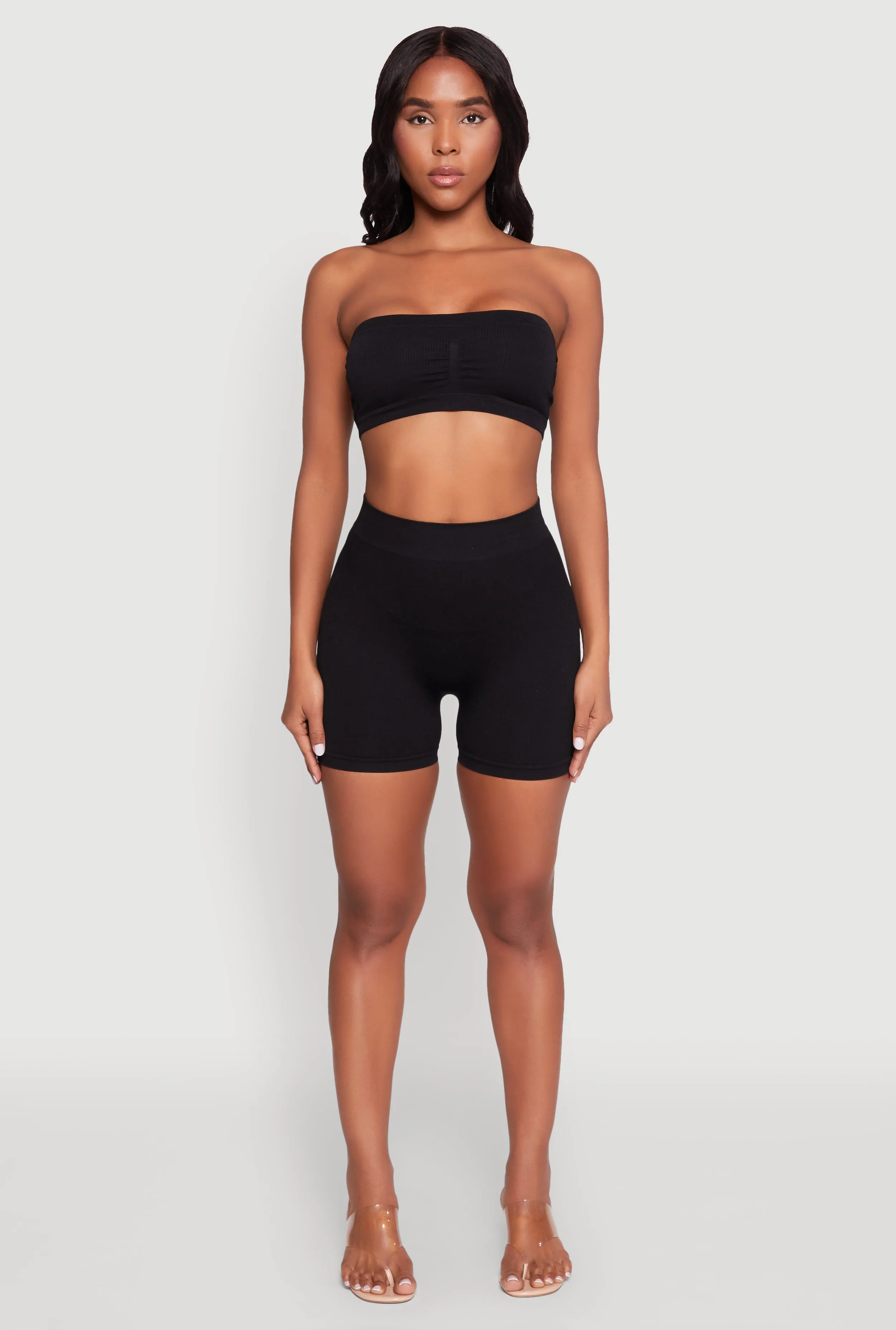 Seamless Rib Knit Bandeau Bra sold by Rainbow product image thumbnail 3