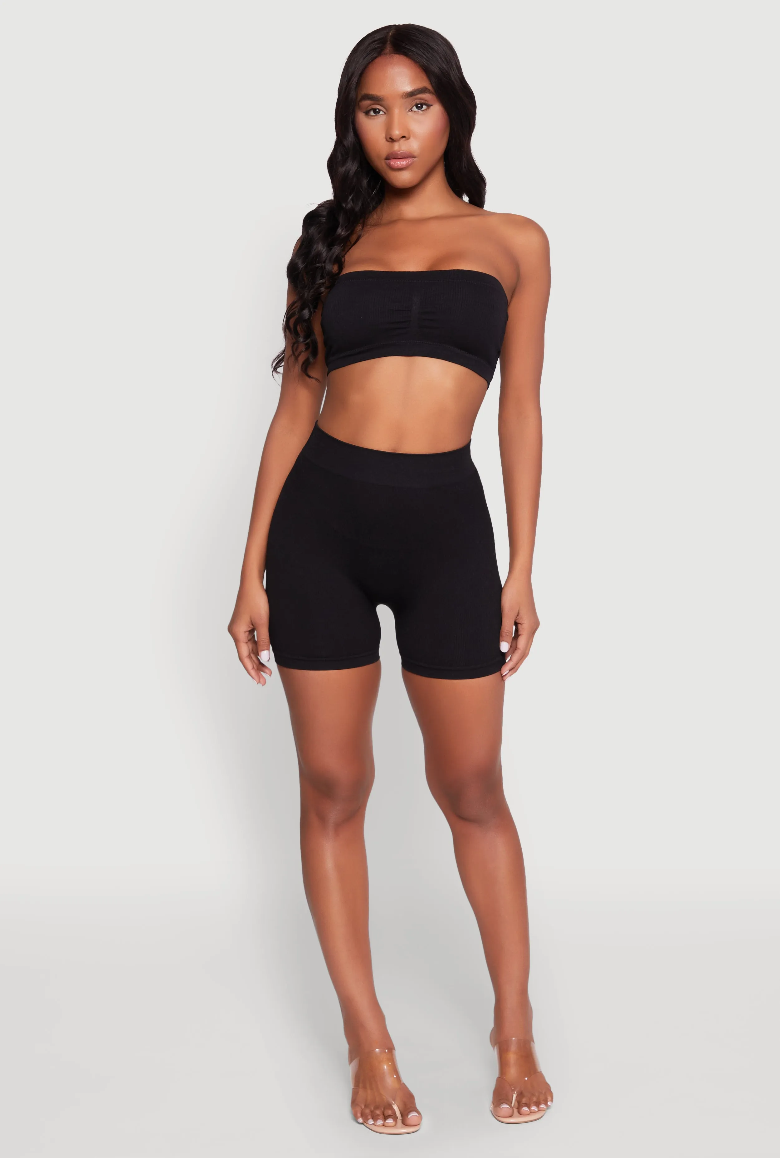 Seamless Rib Knit Bandeau Bra sold by Rainbow product image thumbnail 2