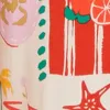 Patterned Faux Drawstring Smocked Waist Palazzo Pants sold by Rainbow