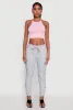 Stylish Cargo Pocket Toggle Drawstring Joggers sold by Rainbow