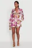Crepe Knit Floral High Waisted Shorts sold by Rainbow