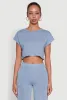 Daisy Dolman Sleeve Cropped Tee sold by Rainbow