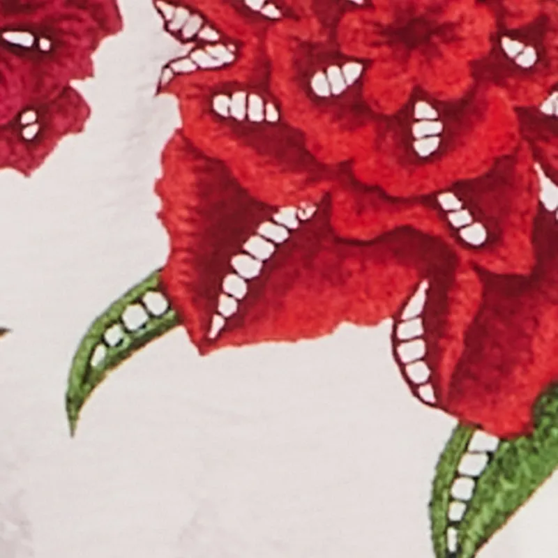 Chic Floral Long Sleeve Tie Front Crop Top sold by Rainbow product image thumbnail 4