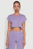 Daisy Dolman Sleeve Cropped Tee sold by Rainbow
