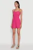 Chic Sleeveless Padded Cup Romper with Pockets and Smocked Details sold by Rainbow