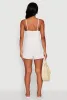 Chic Sleeveless Padded Cup Romper with Pockets and Smocked Details sold by Rainbow