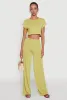 Daisy Dolman Sleeve Cropped Tee sold by Rainbow