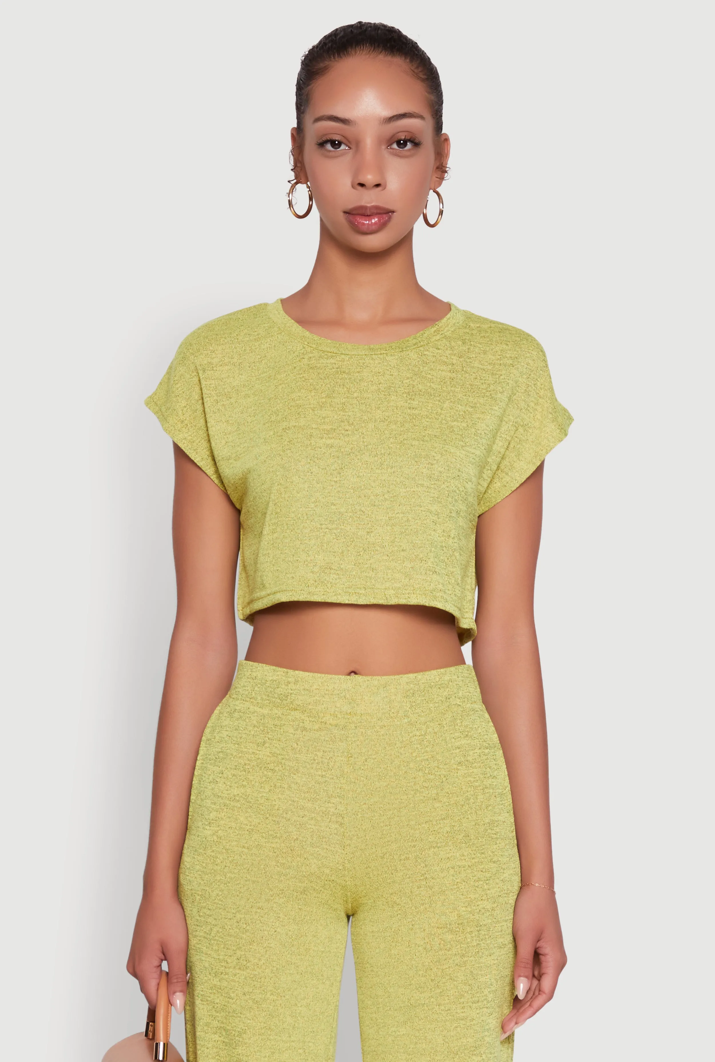 Daisy Dolman Sleeve Cropped Tee sold by Rainbow