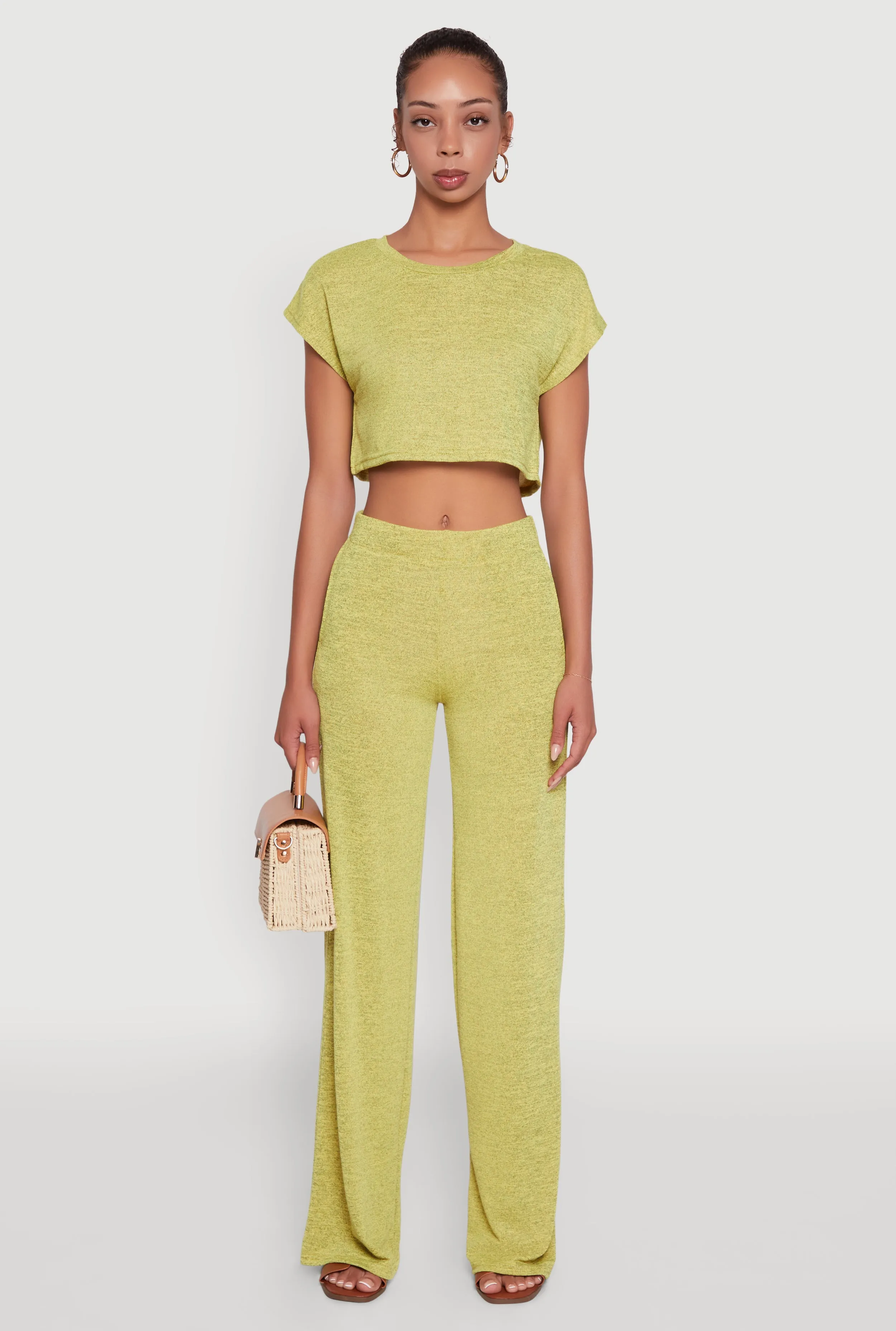 Daisy Dolman Sleeve Cropped Tee sold by Rainbow product image thumbnail 3