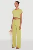 Daisy Dolman Sleeve Cropped Tee sold by Rainbow