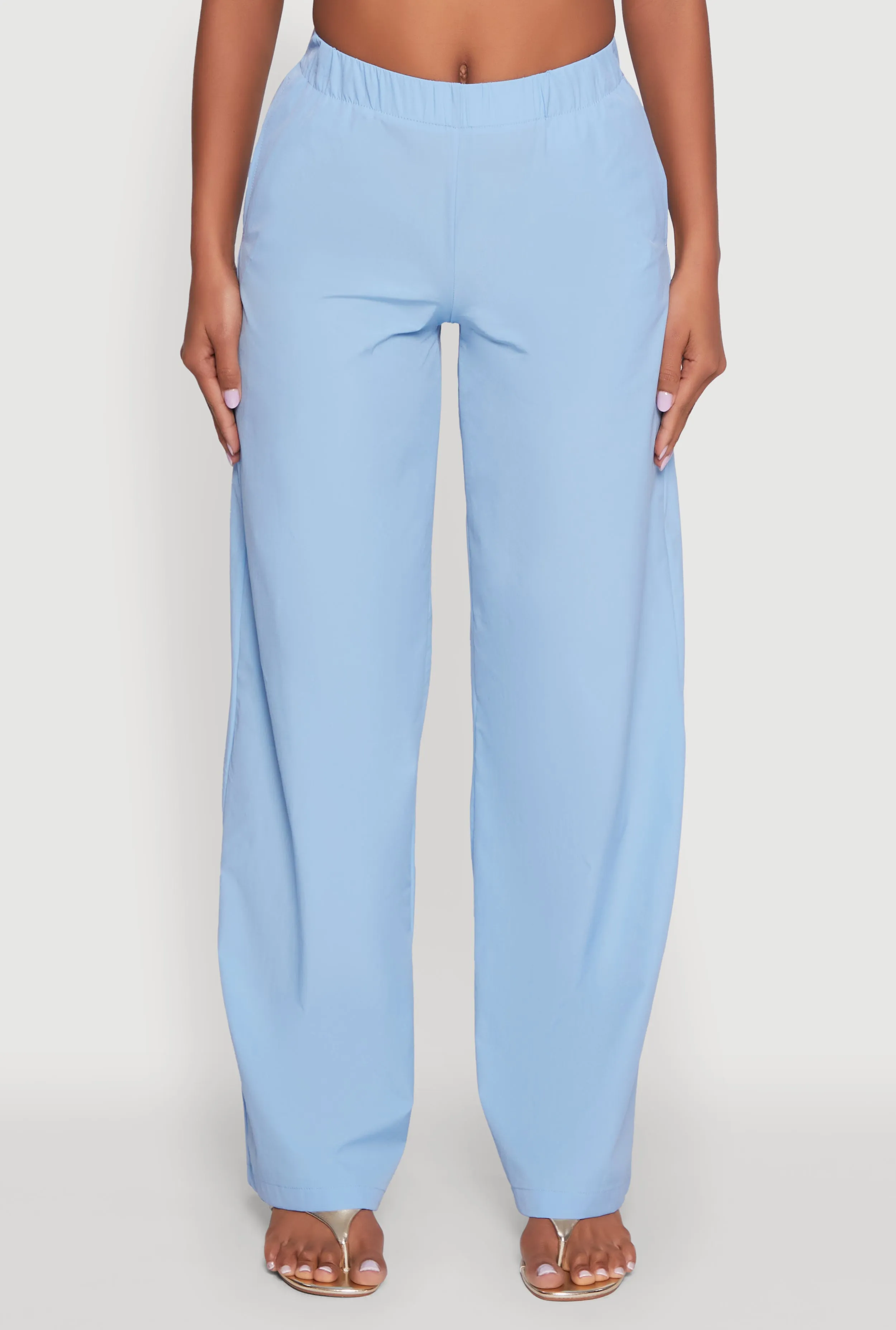 Daisy Nylon High Waisted Wide Leg Pants sold by Rainbow product image thumbnail 3