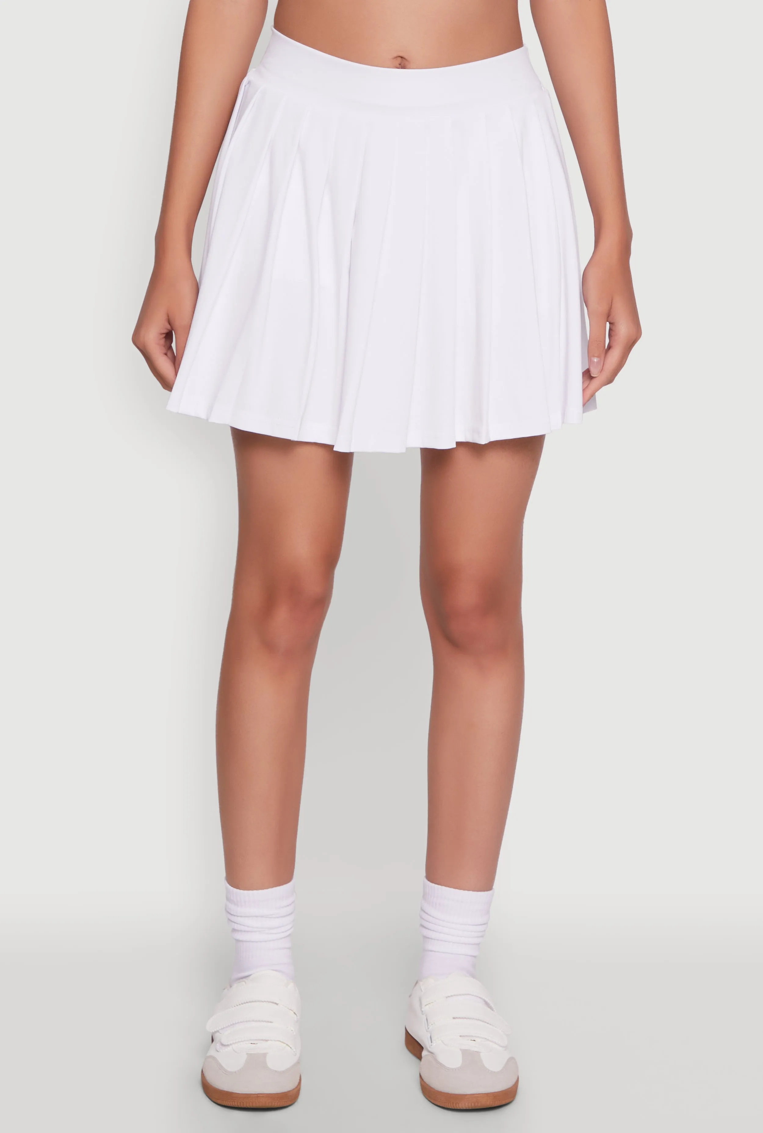 Stylish High Waist Pleated Tennis Skirt sold by Rainbow product image thumbnail 5