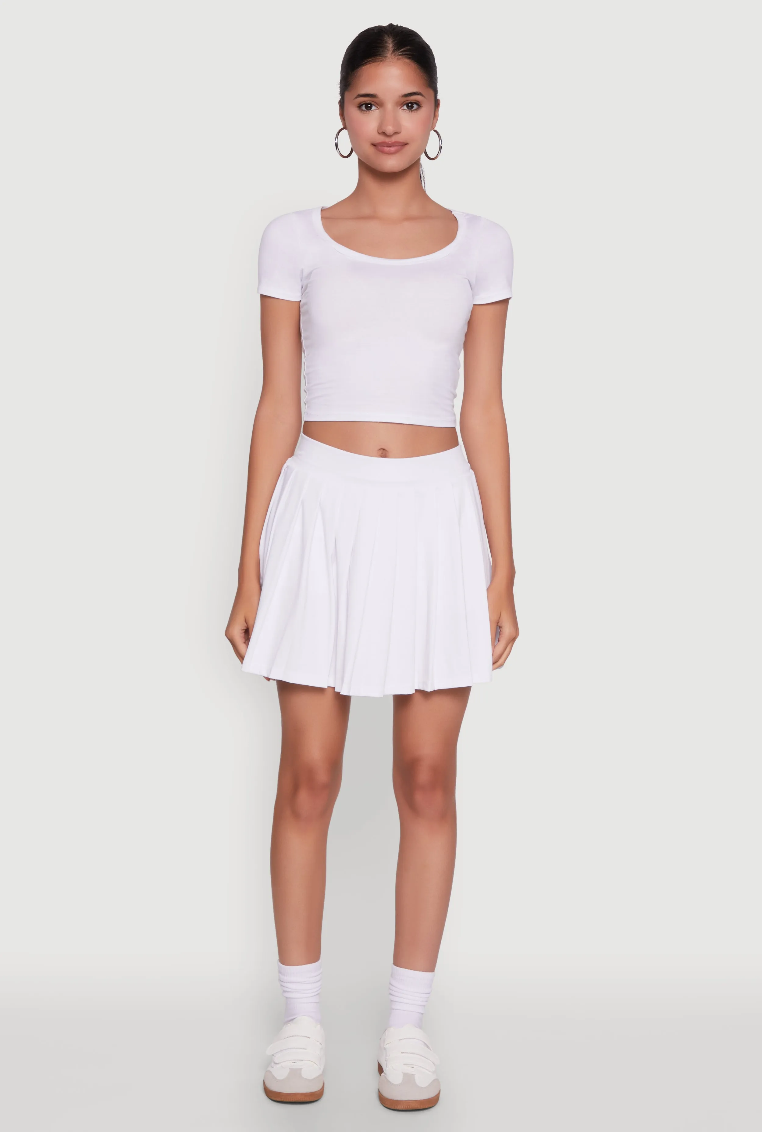 Stylish High Waist Pleated Tennis Skirt sold by Rainbow product image thumbnail 2