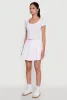 Stylish High Waist Pleated Tennis Skirt sold by Rainbow