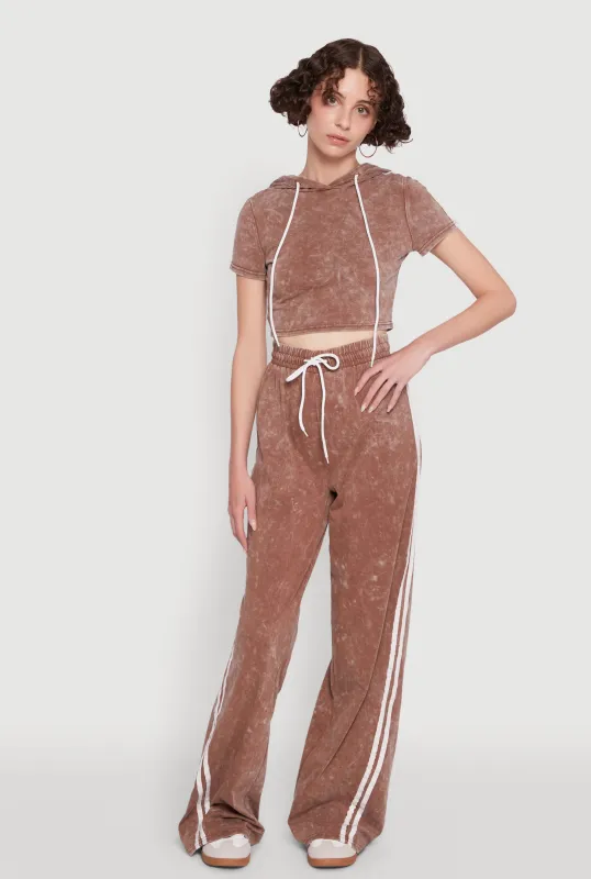 Daisy Mineral Wash Drawstring Waist Active Pants sold by Rainbow