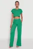 Daisy Dolman Sleeve Cropped Tee sold by Rainbow