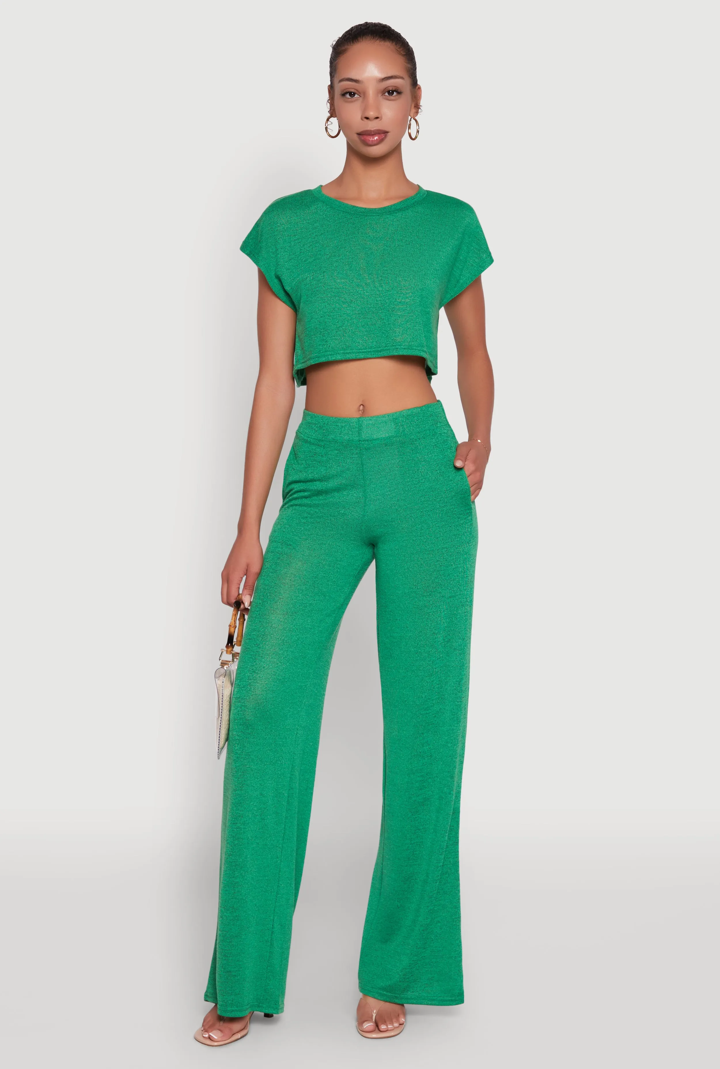 Daisy Dolman Sleeve Cropped Tee sold by Rainbow product image thumbnail 2