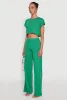 Daisy Dolman Sleeve Cropped Tee sold by Rainbow