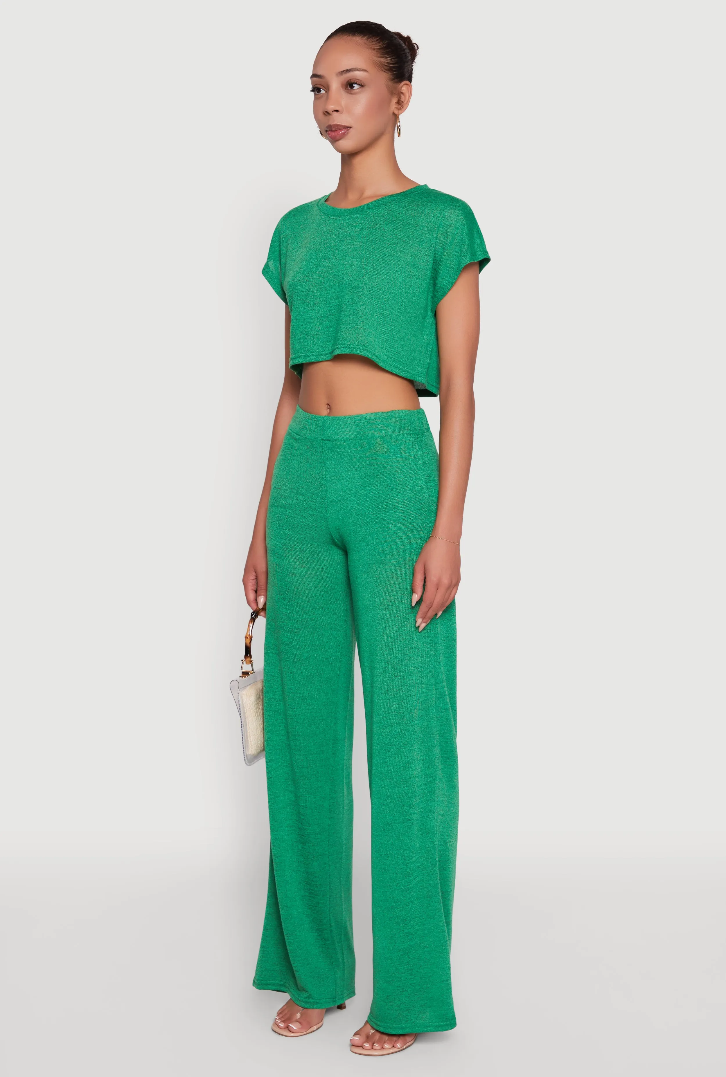 Daisy Dolman Sleeve Cropped Tee sold by Rainbow product image thumbnail 5