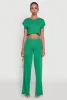 Daisy Dolman Sleeve Cropped Tee sold by Rainbow