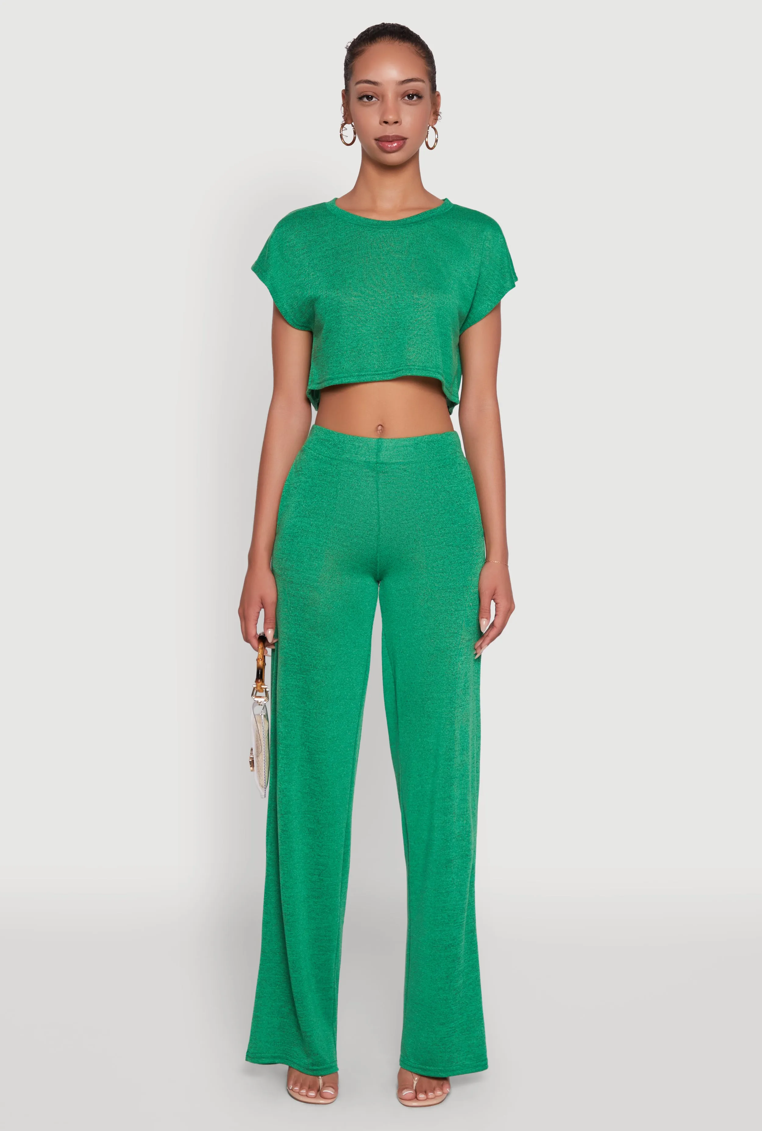 Daisy Dolman Sleeve Cropped Tee sold by Rainbow product image thumbnail 3