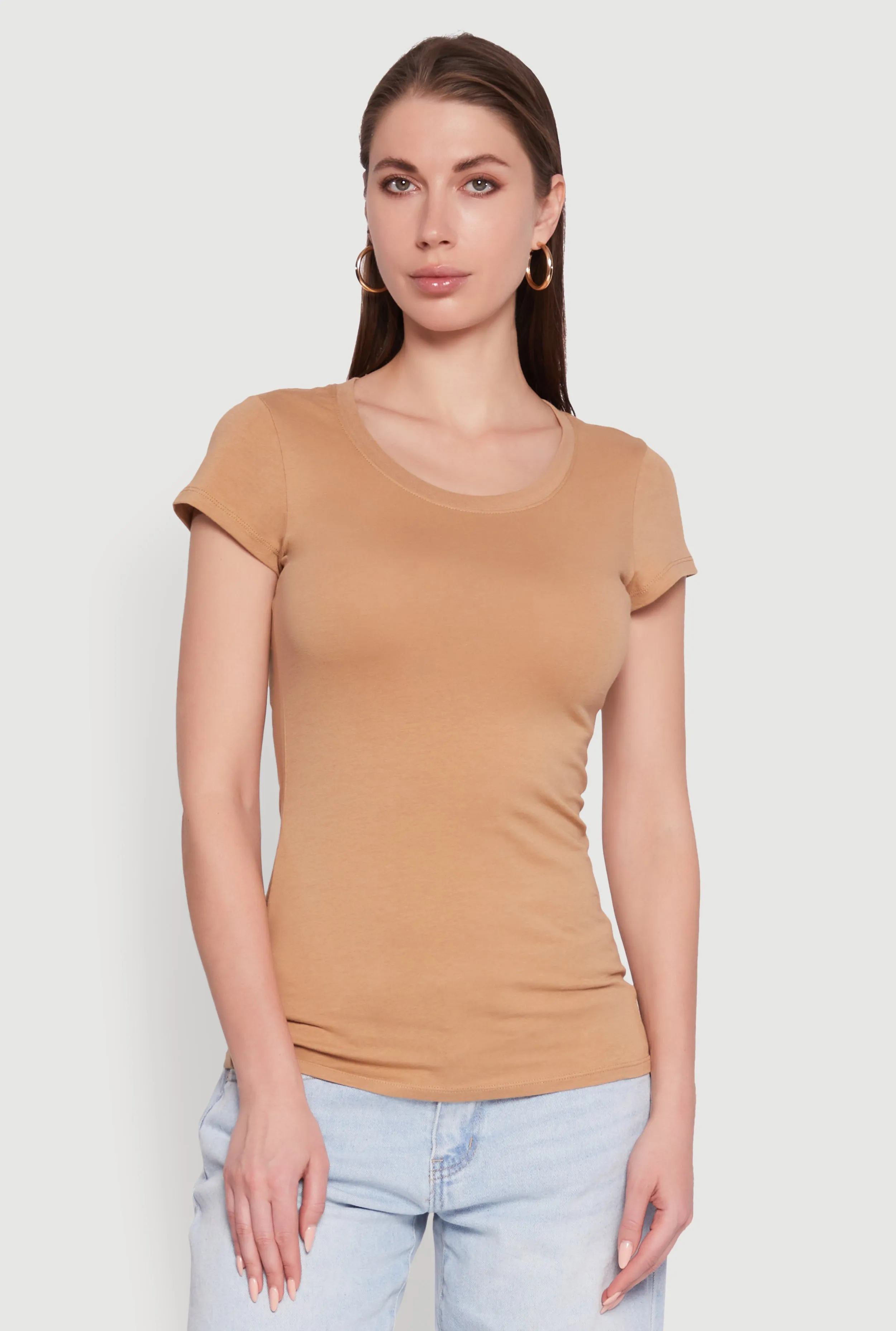 Short Sleeve Scoop Neck Tee sold by Rainbow product image thumbnail 2