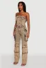 Daisy Mineral Wash Denim Jumpsuit with Cargo Pockets sold by Rainbow