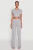 Daisy Dolman Sleeve Cropped Tee sold by Rainbow