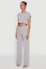 Daisy Dolman Sleeve Cropped Tee sold by Rainbow