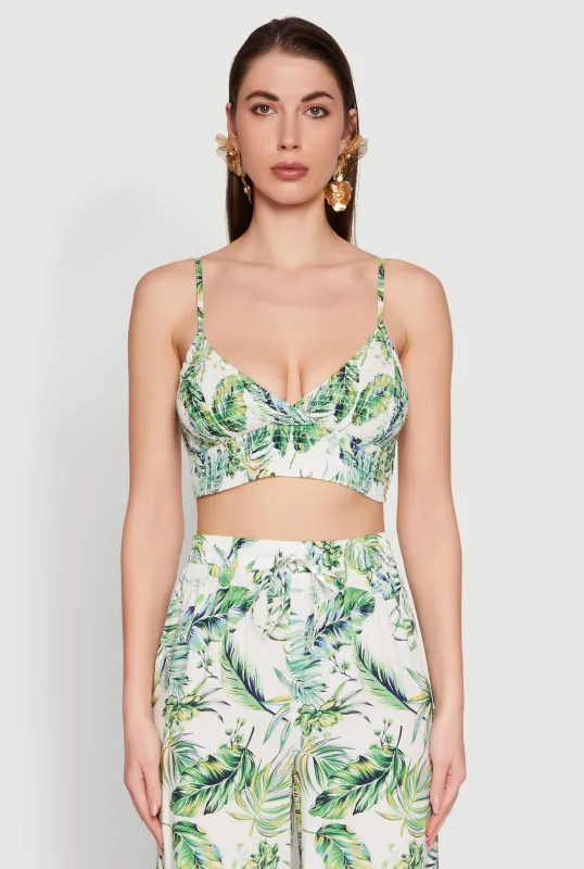 Almost Famous Sleeveless V-Neck Crop Top for Going Out sold by Rainbow