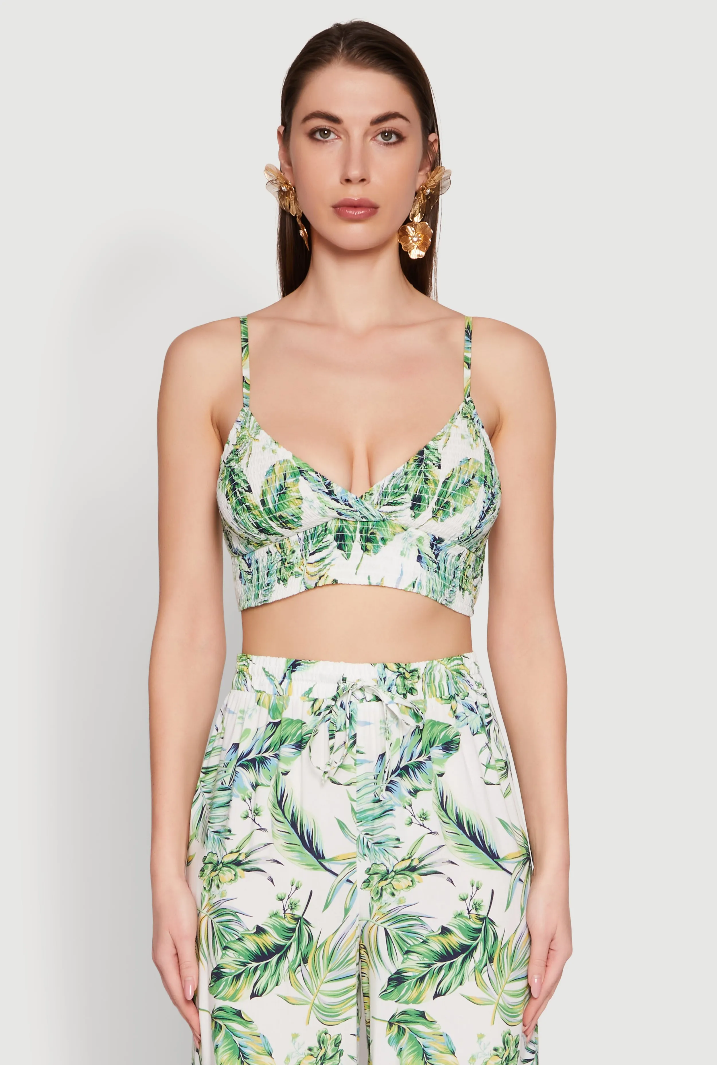 Almost Famous Sleeveless V-Neck Crop Top for Going Out sold by Rainbow