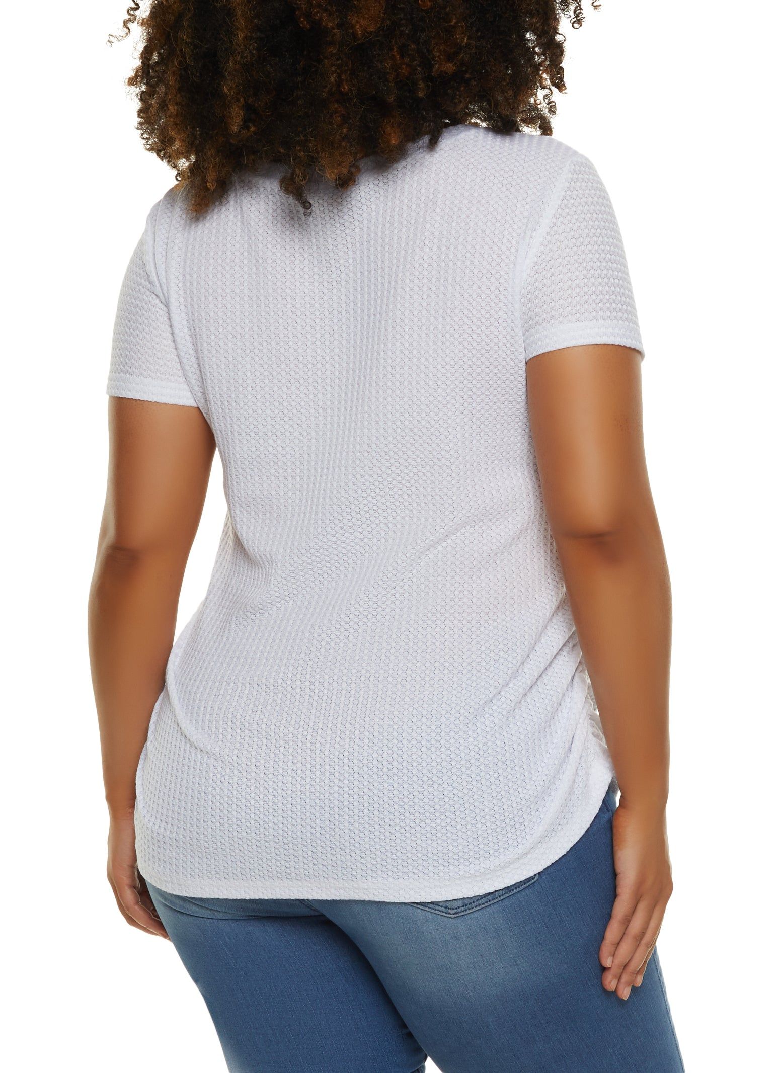 Plus Size With Love Patch Graphic Tee sold by Rainbow product image thumbnail 2