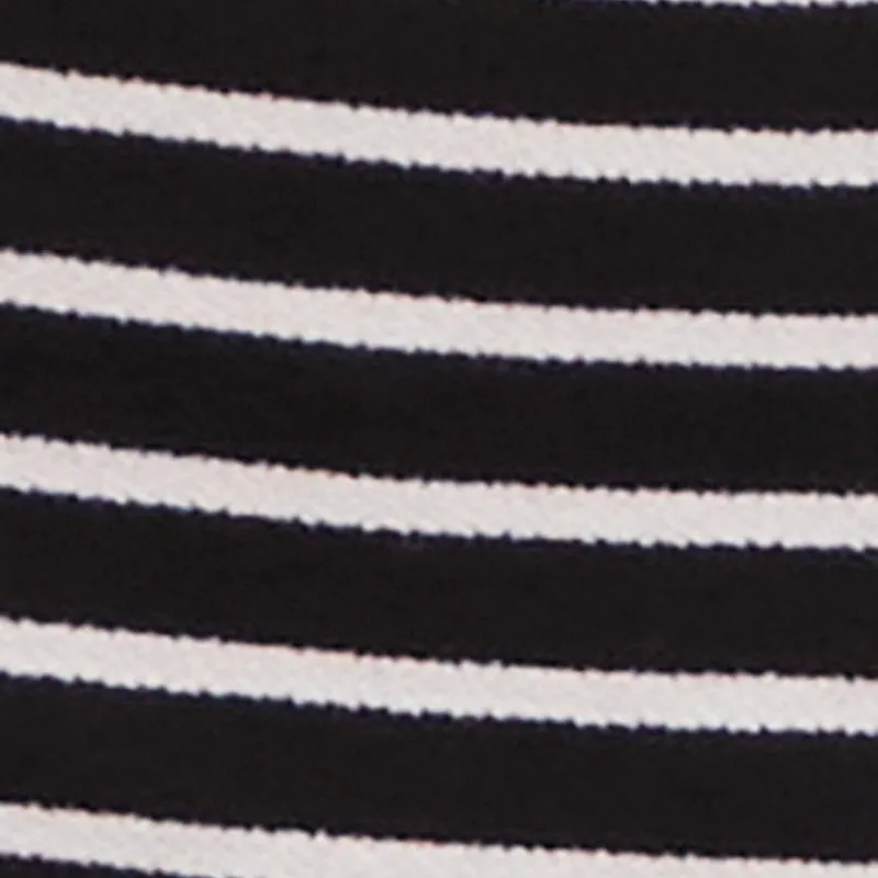 Chic Striped Off Shoulder Long Sleeve Top with Ruching and Cropped Hem sold by Rainbow product image thumbnail 4