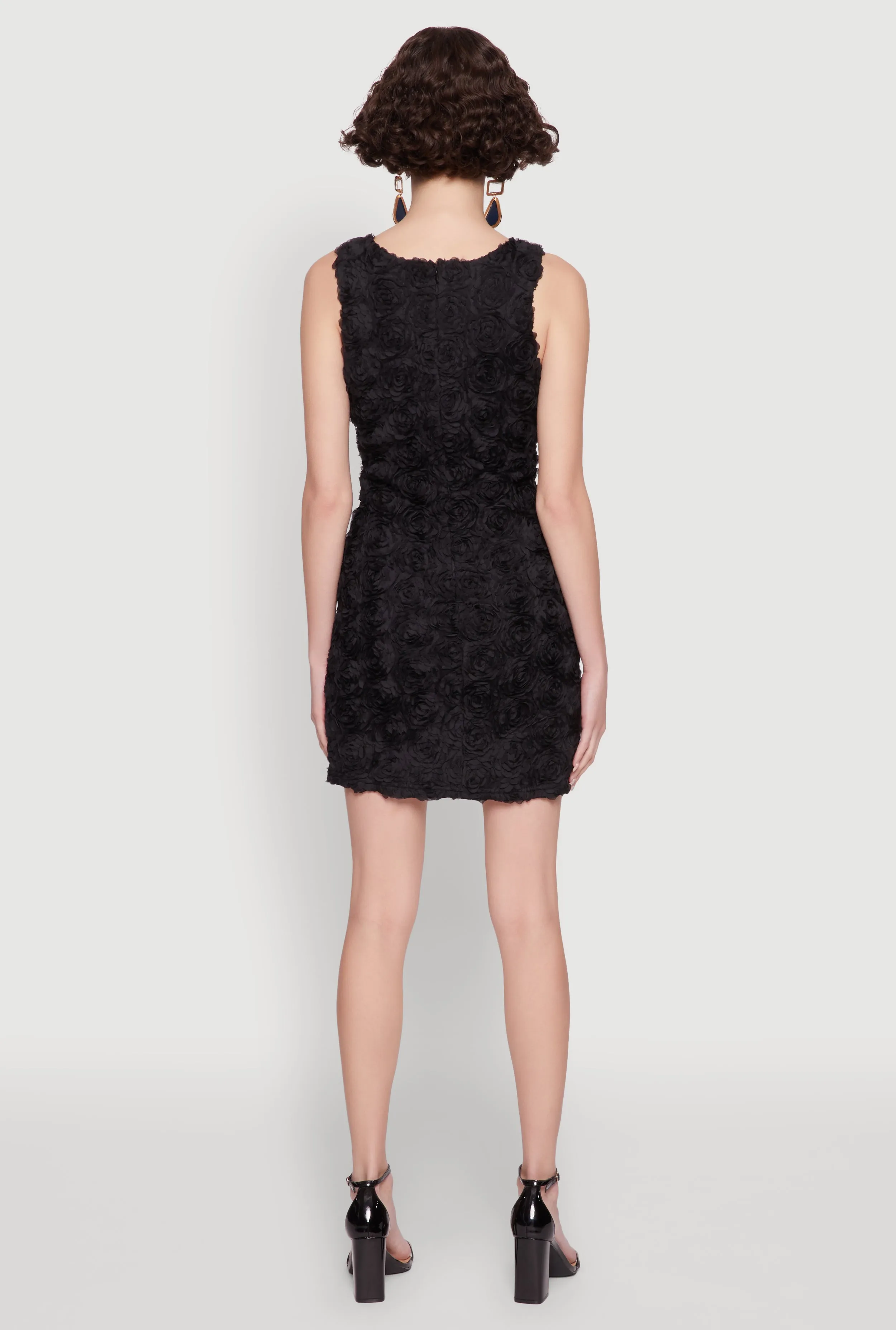 Haute Monde 3D Floral Mesh Overlay Bodycon Dress sold by Rainbow product image thumbnail 5