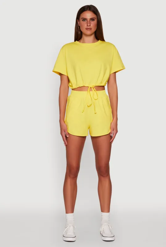 Daisy High Waisted Dolphin Shorts sold by Rainbow