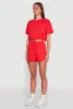 Daisy Short Sleeve Drawstring Hem Crop Top sold by Rainbow