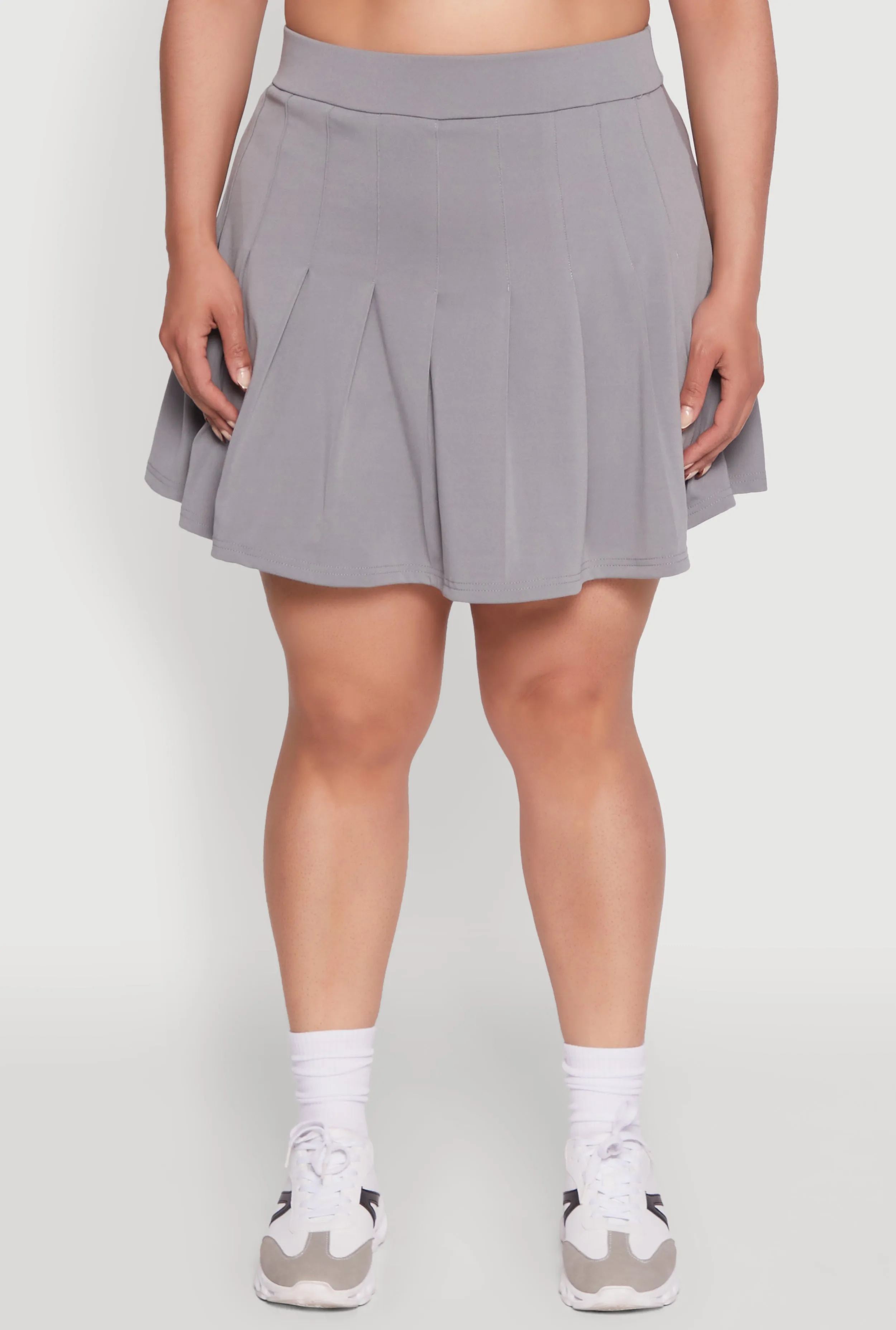 Plus Size Active High Waisted Pleated Skort sold by Rainbow product image thumbnail 3