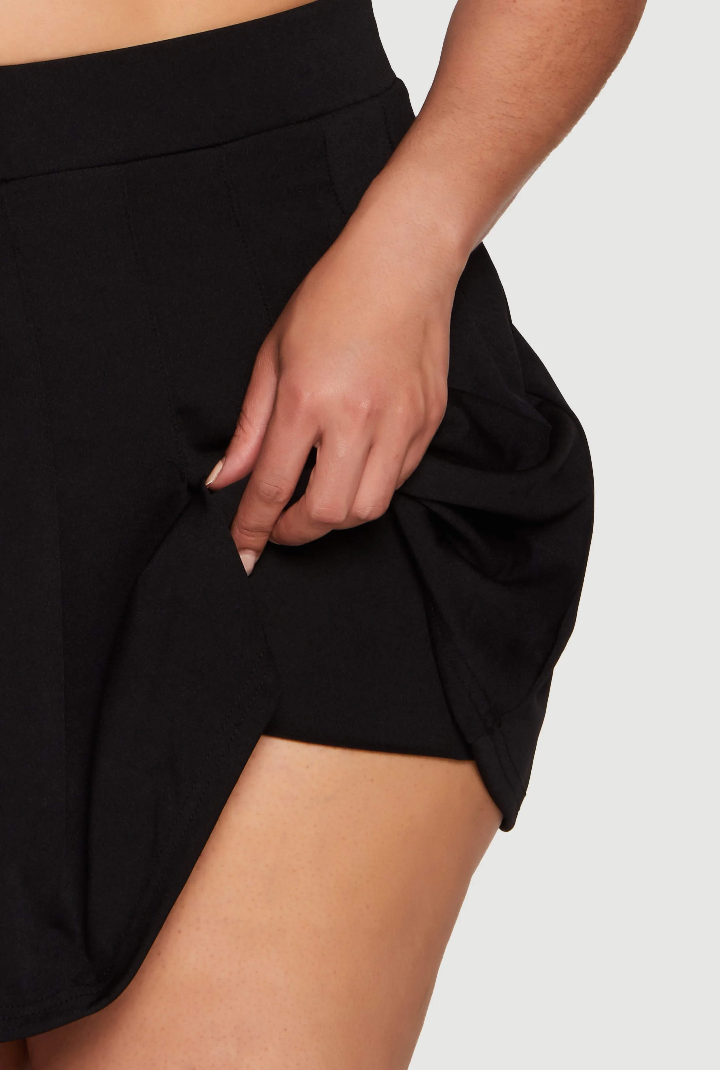 Plus Size Active High Waisted Pleated Skort sold by Rainbow product image thumbnail 5