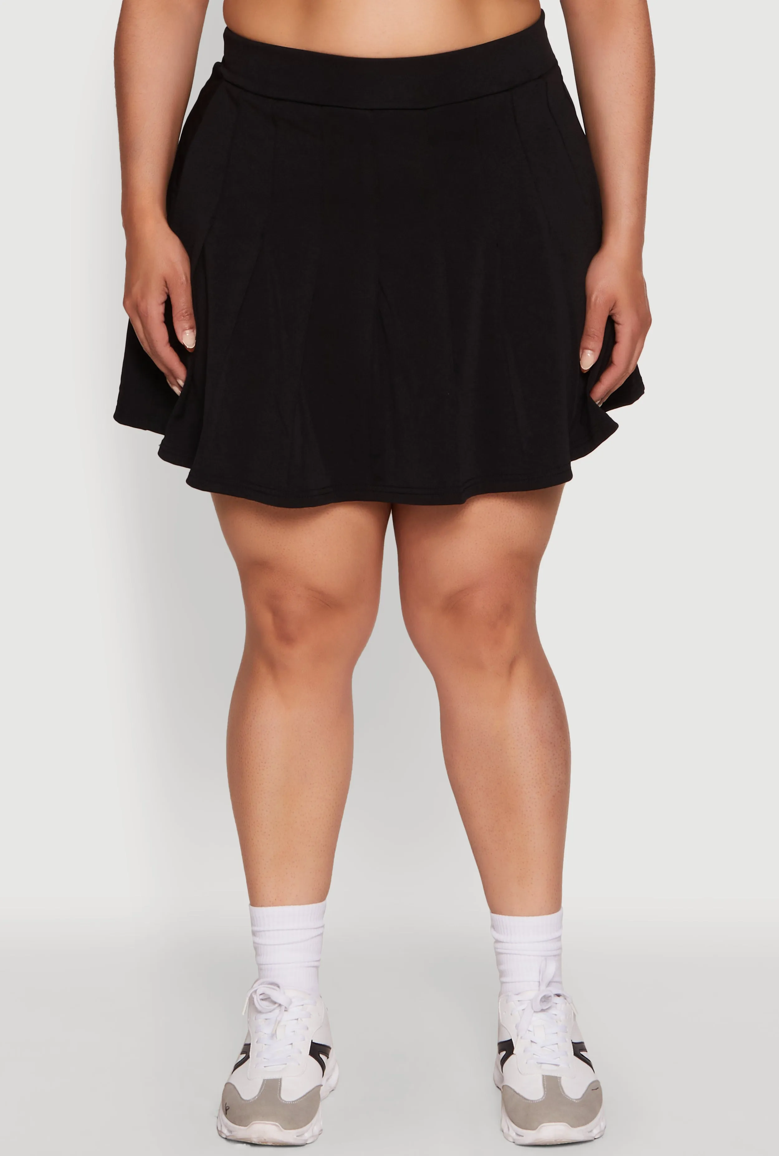 Plus Size Active High Waisted Pleated Skort sold by Rainbow product image thumbnail 3