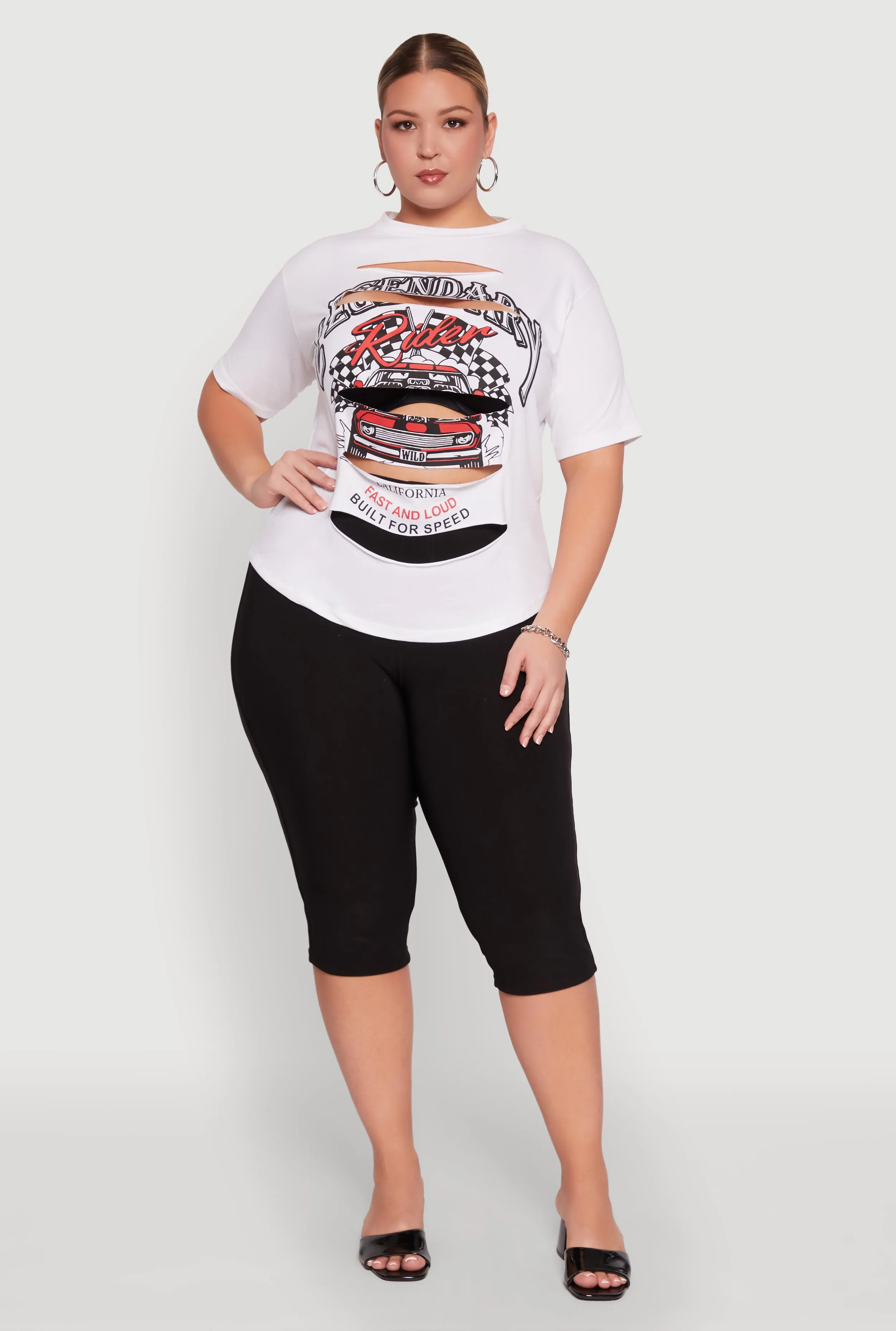 Plus Size Legendary Rider California Graphic T-Shirt sold by Rainbow product image thumbnail 3