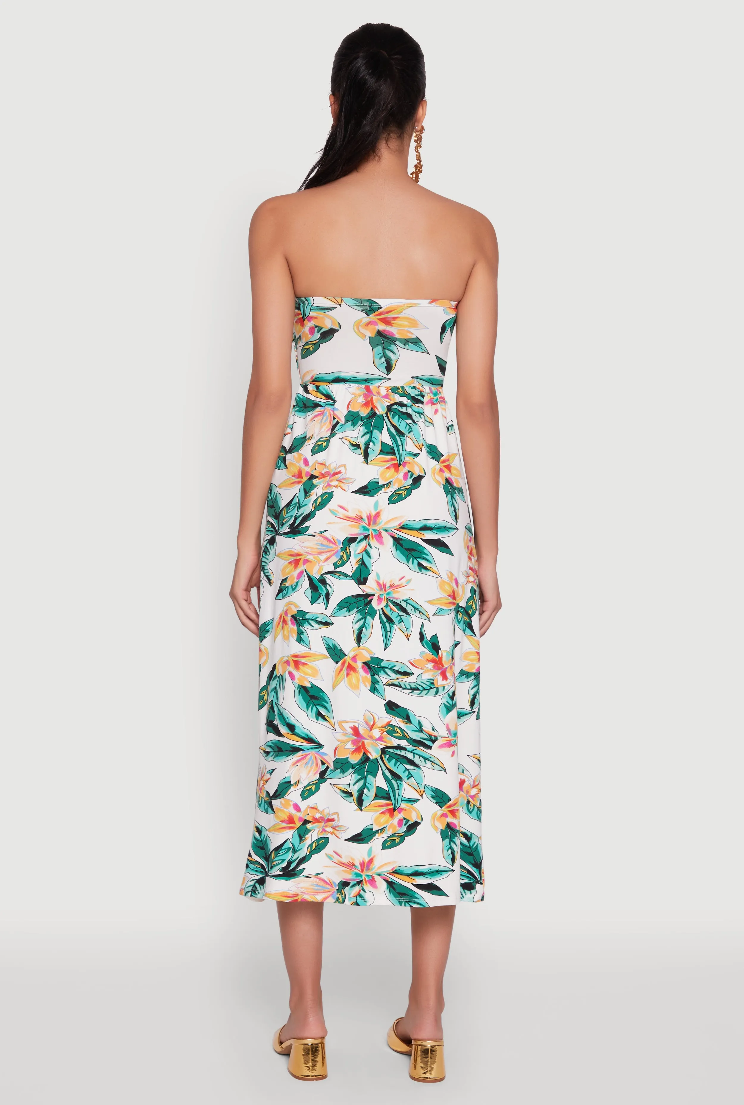Floral Print Tube Sundress with Classic Fit sold by Rainbow product image thumbnail 5
